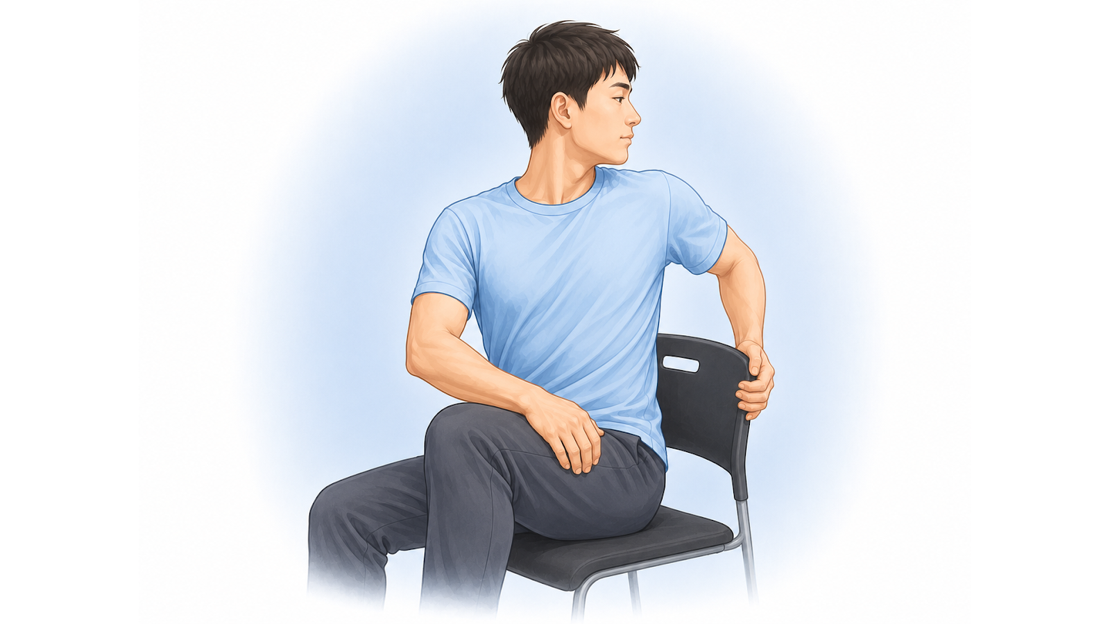 椅子の腰部ツイスト